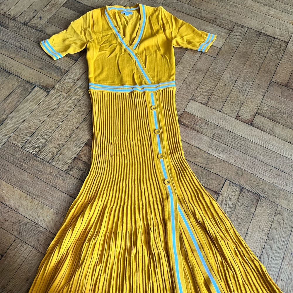 Sports knit trumpet dress